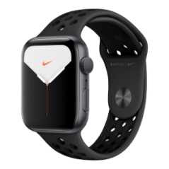 Montre Connectée Apple Watch Series 5 Cellulaire 44mm Nike Noir Aluminium Avec B… — Reconditionné Garanti 12 mois · Smarty Paris